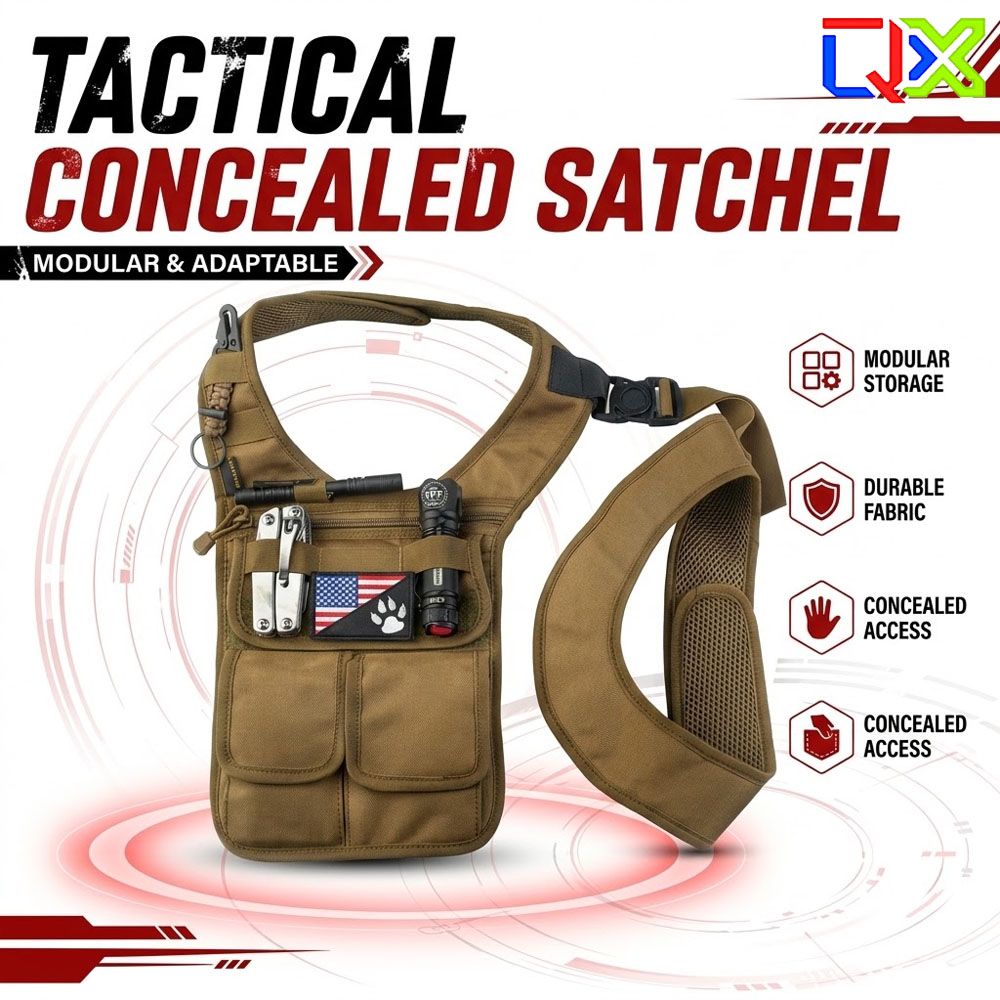 QX Tactical Concealed Satchel  - огляд і ціна Edc Carry Bag For Men