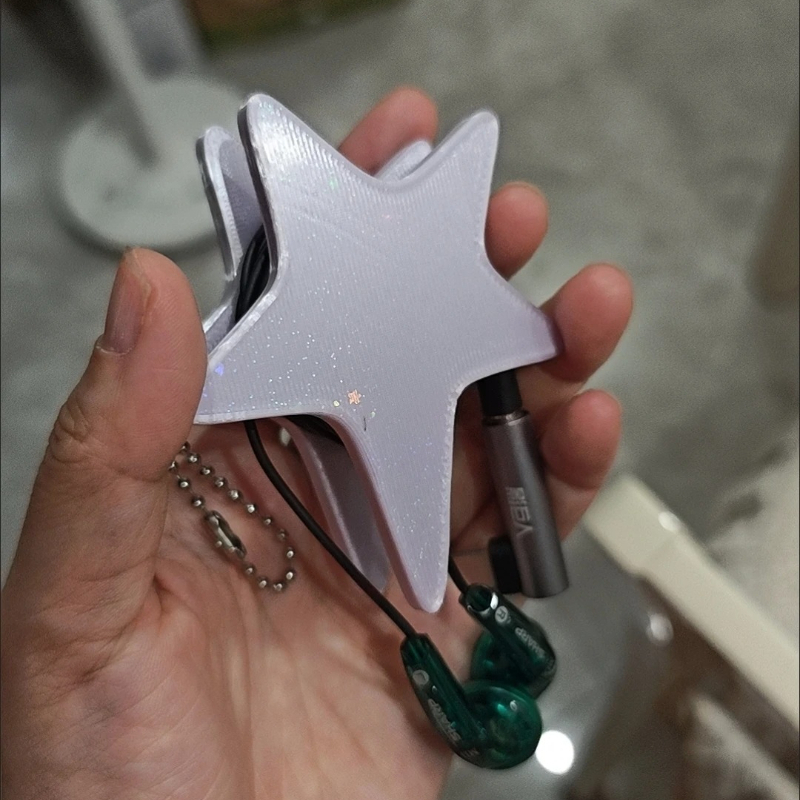 3D Star Cable Winder Y2K Cute  - огляд і ціна Cable Winder Keychain