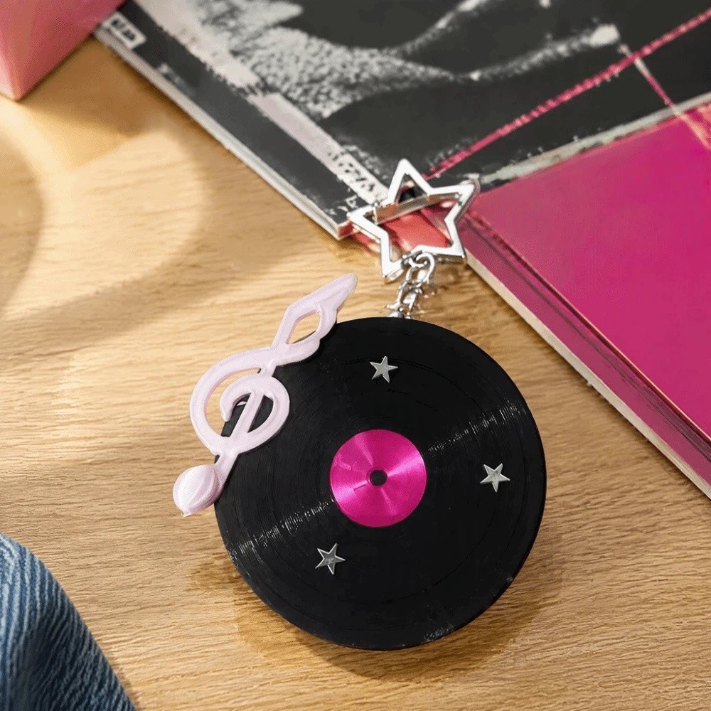 Y2K Vinyl Record Keychain Star - огляд і ціна Cable Winder Keychain