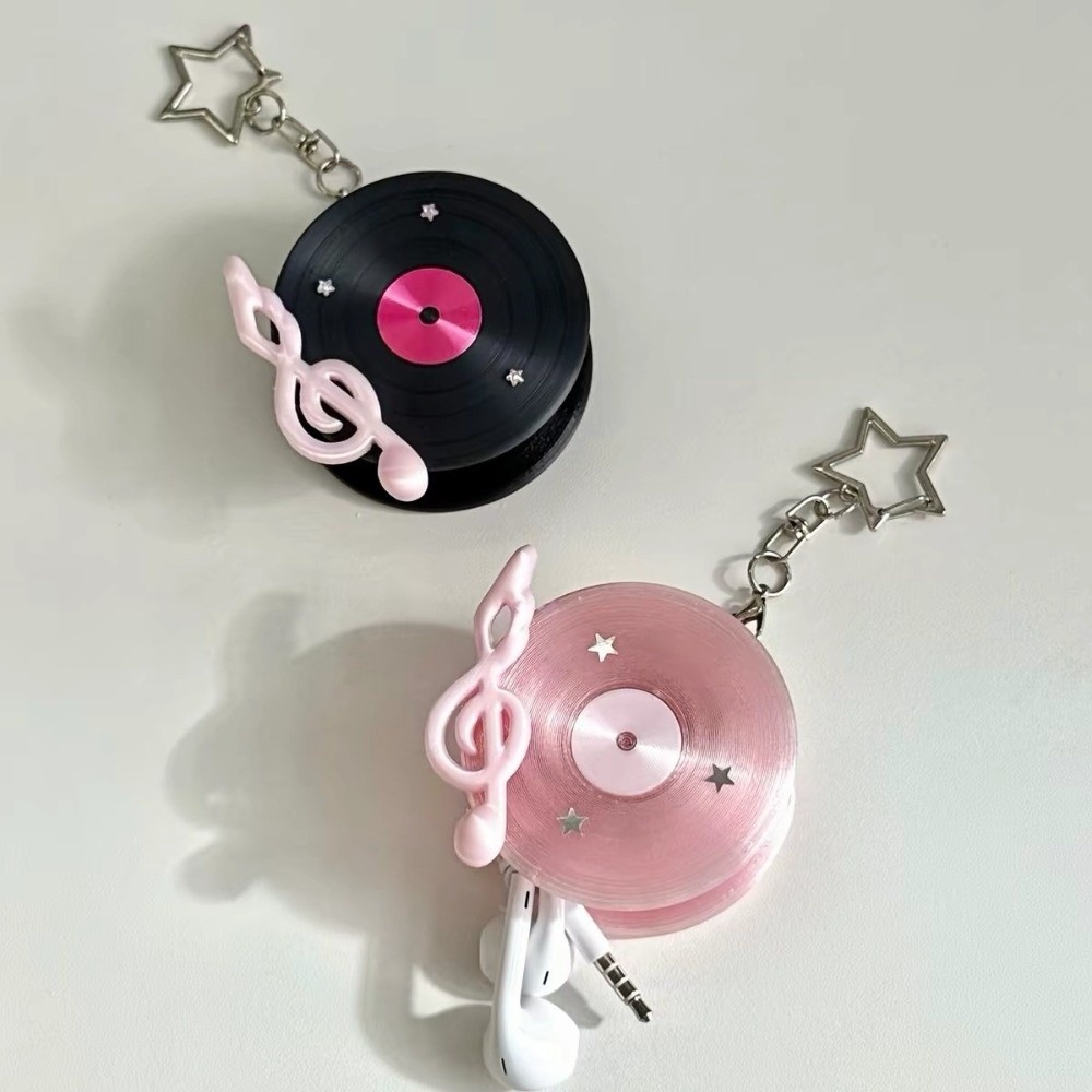 Y2K Vinyl Record Keychain Star - огляд і ціна Cable Winder Keychain