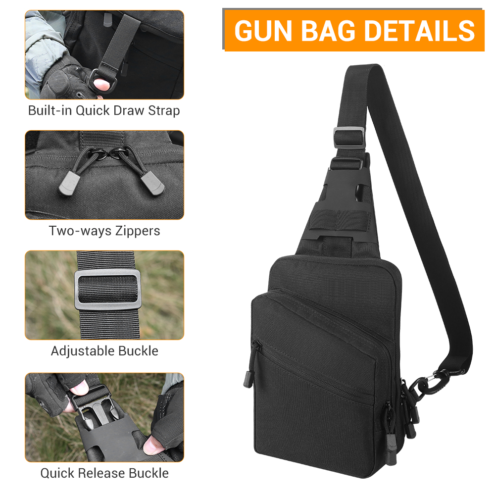 Qiuck Access Pistol Bag Concea - огляд і ціна Edc Carry Bag For Pistol
