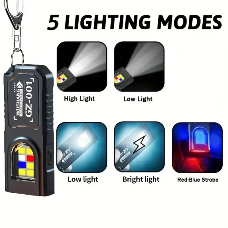 Portable Keychain LED COB Flas - огляд і ціна Keychain Flashlight
