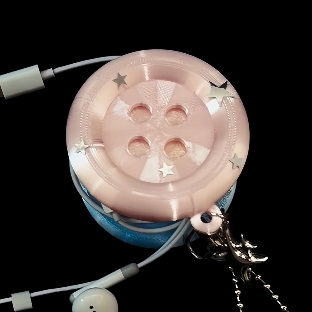 Cable Organizer Button Earphon - огляд і ціна Cable Winder Keychain