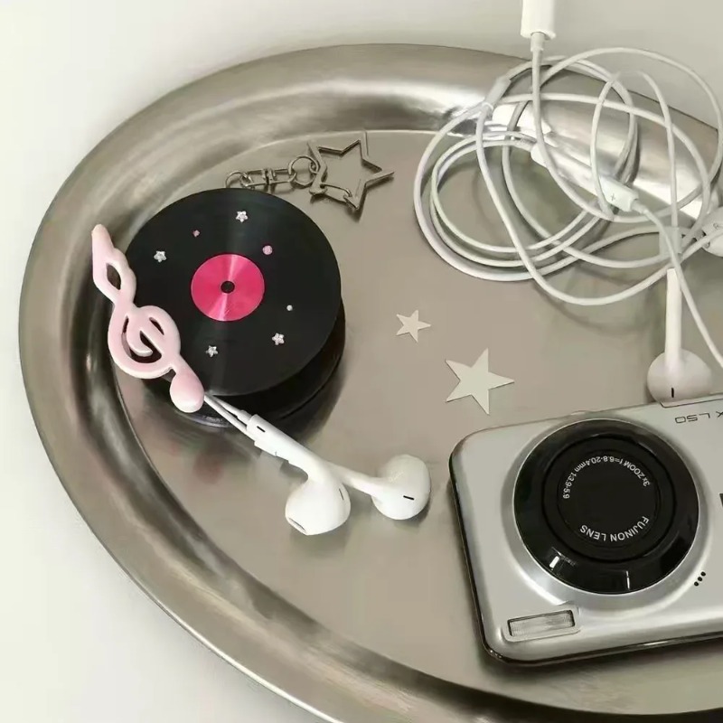 Kawaii Record Cable Organizer  - огляд і ціна Cable Winder Keychain