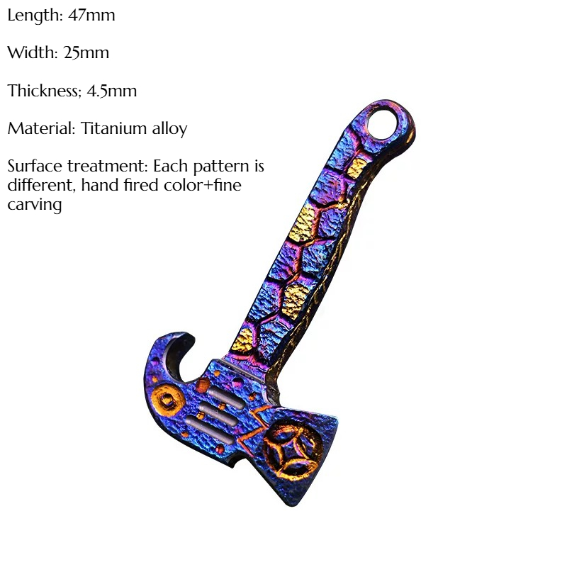 Titanium Alloy Mini Axe Hand C - огляд і ціна Titanium Pry Bar