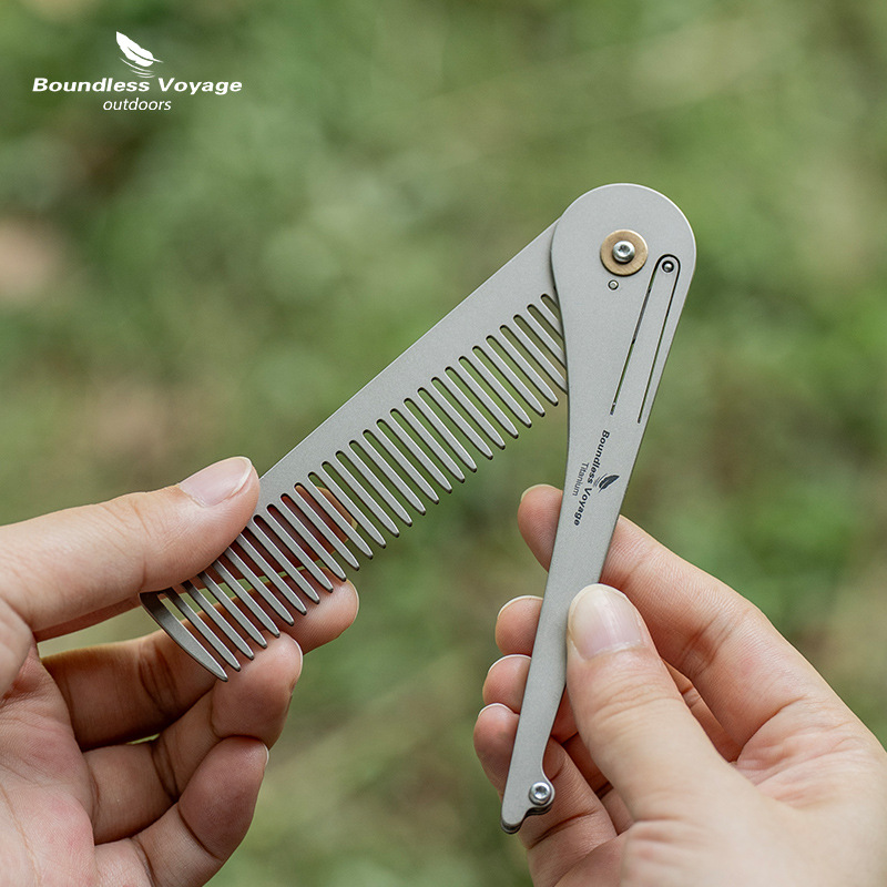Pure Titanium Foldable Hair Co - огляд і ціна Comb Pocket Titanium