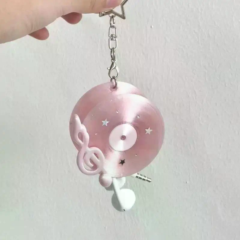 Y2K Vintage Record Shaped Earp - огляд і ціна Cable Winder Keychain